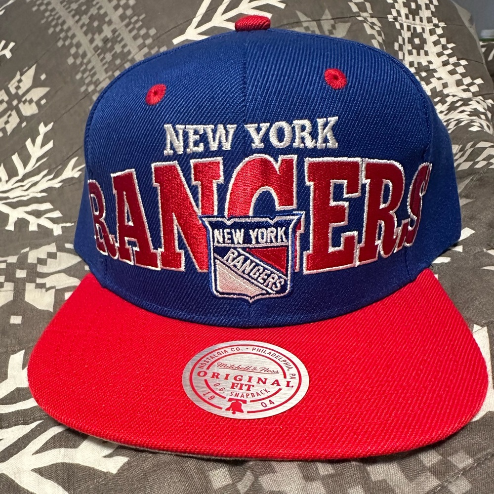 New York Rangers Mitchell and Ness hat